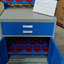 瑞格 刀柄架式移动工具柜 (HSK-100A(5+10)个刀位) 720MMx420MMx980MM+220MM 盒抽屉数:两抽 颜色:RAL240 70 30