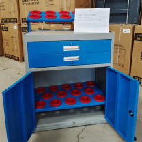 瑞格 刀柄架式移动工具柜 (BT50(10+14)个刀位) 720MMx420MMx980MM+220MM 抽屉数:两抽颜色:RAL 240 70 30