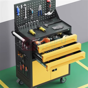 春田梦想 工具车汽修工具车小推车移动多功能工具柜 三抽工具车+挂板