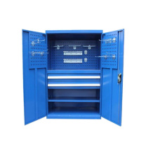 安赛瑞 2抽挂板工具柜 28641 材质:冷轧钢 规格:W1000×D600×H1800mm (2抽带层板)