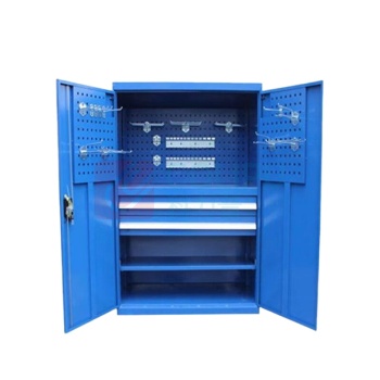 安赛瑞 2抽挂板工具柜 28641 材质:冷轧钢 规格:W1000×D600×H1800mm (2抽带层板)