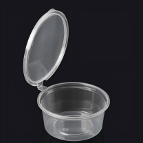 剑力 圆形透明带盖连体塑料盒 JL037 加厚型 37ml,上开口55mm*底部38mm*高30mm,PP材质 100个/包