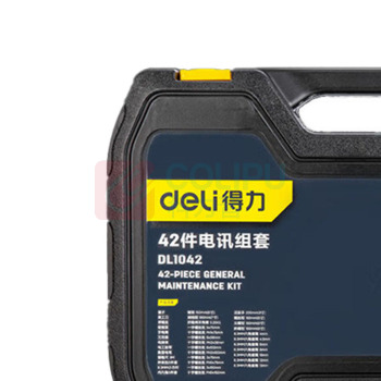 得力 deli 电讯综合维修套装 DL1042 42件套 (黑)