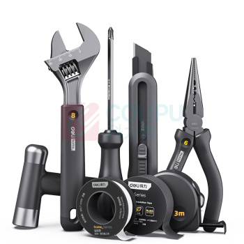 得力 deli home系列家用工具8件套(黑) HT0008 8件套