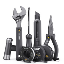 得力 deli home系列家用工具8件套(黑) HT0008 8件套