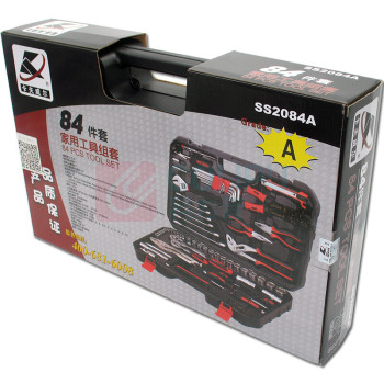 卡夫威尔 棘轮扳手套筒工业汽车机械维修工具箱 SS2084A 84件套