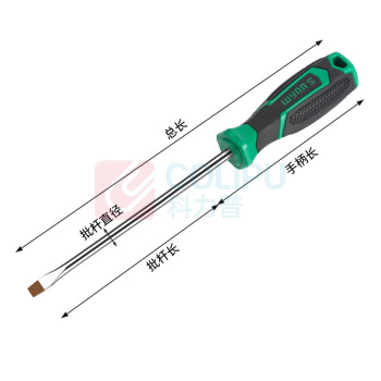 威力狮 强磁螺丝刀 W4402K-1 (6×150mm)一字 (绿/黑色)