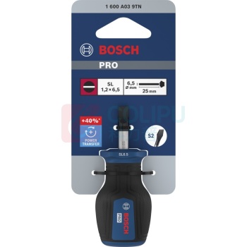 博世 BOSCH PRO短柄螺丝刀 SL1.0x6.5x25mm 1600A039TN
