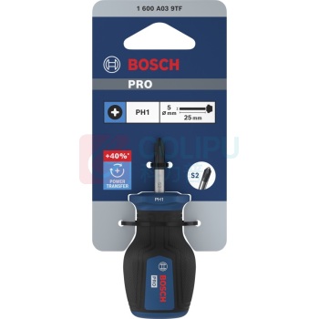 博世 BOSCH PRO短柄螺丝刀 PH1x25mm 1600A039TF