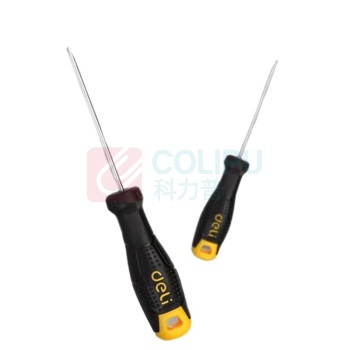 得力工具 一字螺丝批(黄)6x250mm DL6262501