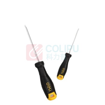 得力工具 一字螺丝批(黄)6x250mm DL6262501