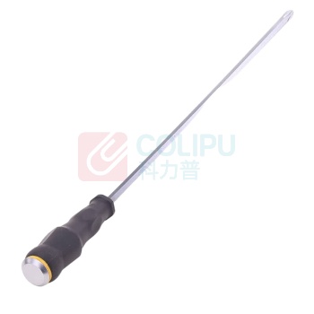 得力工具 十字橡塑柄穿心螺丝批PH4x300 DL627012
