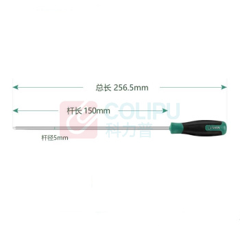 世达 SATA T系列十字形螺丝刀 63509 #1x155mm 杆径5mm