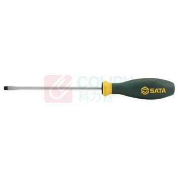 SATA G系列三色柄一字形螺丝批 5X150mm 63718 