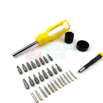 荃玟 QM 多功能螺丝批组套 3-8mm 30件套 铬钒钢