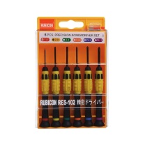 罗宾汉 RUBICON 精密螺丝刀一字 RES-102 6支组