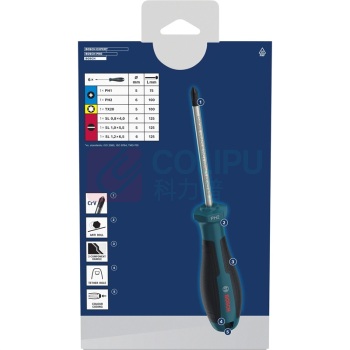 博世 BOSCH 6件混合螺丝刀组套PH/TX/SL 1600A039PJ