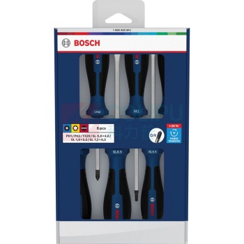 博世 BOSCH 6件混合螺丝刀组套PH/TX/SL 1600A039PJ