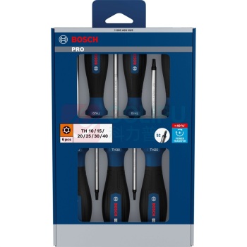 博世 BOSCH 6件PRO中孔花形螺丝刀组套 1600A03HU5