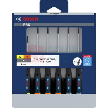 博世 BOSCH 6件精密混合螺丝刀组套TX/HEX/TH 1600A039PM