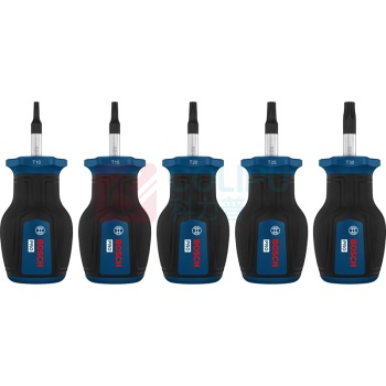博世 BOSCH 5件PRO短柄花形螺丝刀组套 1600A039PU