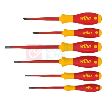 威汉 SoftFinish螺丝刀套装绝缘细杆6件套 35389 3201K6 SoftFinish electric slimFix