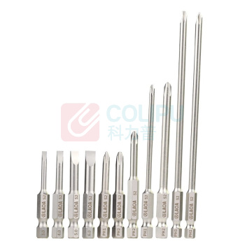 LAOA 6.3MM系列单头风批嘴 十字磁性电动风批头PH2*50mm LA619250 10支装 