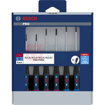 博世 BOSCH 6件精密混合螺丝刀组套PH/SL 1600A039PL