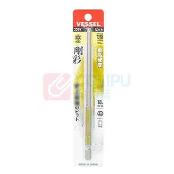 威威 带磁梅花批头 中孔梅花刚彩螺丝刀 GSVT25LH T25X150mm