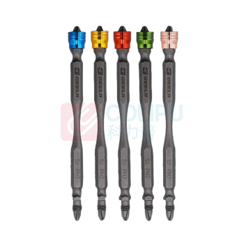 捷立 电动螺丝刀批头 强磁环双头十字螺丝批头套装 56010 110mm 5支/套