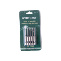 世达 SATA 5件套6.3MM系列50MM长一字旋具头 59311 3MM
