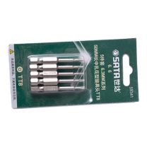 世达 SATA 5件套6.3MM系列50MM长中孔花形旋具头 59342 TT10