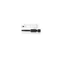 霹雳马 起子头(星型) 14644-50N 1/4”*T40*50 