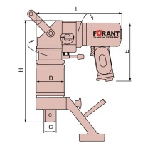 泛特 FORANT 标准弯柄气动扭矩扳手 88507483 560-3600N.m 最小起订量1