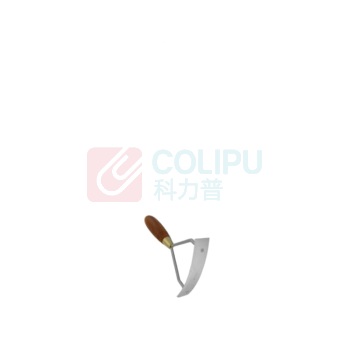 华旺星 汽车油泥模型工具 长方形 110mm_90°长方形_木头手柄_带钢片