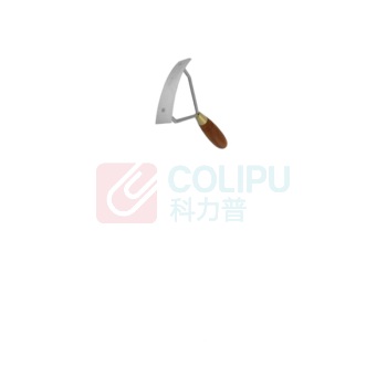 华旺星 汽车油泥模型工具 长方形 110mm_90°长方形_木头手柄_带钢片