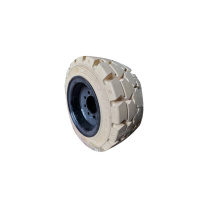 上工 白色后轮带鼻实心环保轮胎含轮辋CPD3T-3.5T 200*50-10英寸 直径45.8cm