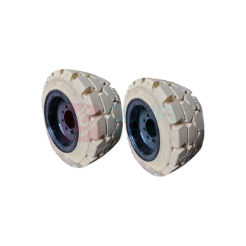 上工 白色后轮带鼻实心环保轮胎含轮辋CPD3T-3.5T 200*50-10英寸 直径45.8cm