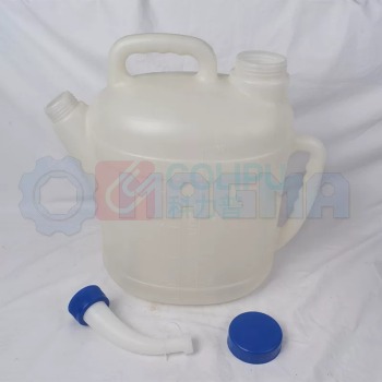 晶事达 塑料油壶 10L 圆柱型 附加油滤网和加油接管及盖