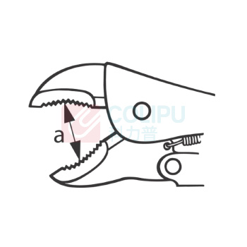 HOLEX 通用型大力钳 708005 185 椭圆形钳口