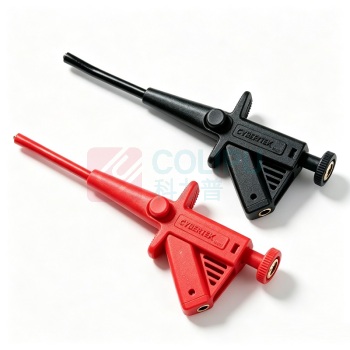 CYBERTEK 绝缘活塞探夹 CK-281 夹口最大开口:3.6mm (黑红色)