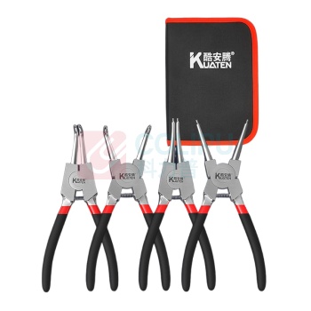 酷安腾 卡簧钳子 7寸 穴用内直 长18cm