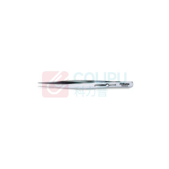百塔 防酸防磁超细直嘴不锈钢镊子 999G 140mm 订货号:009990027