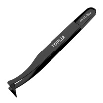 拓利亚 TOPLIA 防静电纤维特弯镊子 PT04-002 120mm