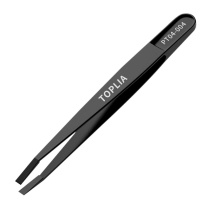 拓利亚 TOPLIA 防静电纤维平头镊子 PT04-004 120mm