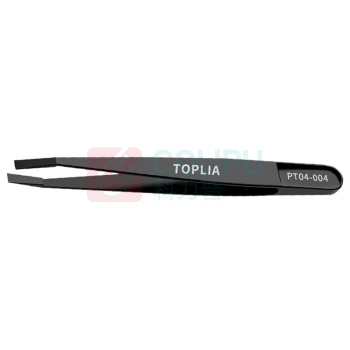 拓利亚 TOPLIA 防静电纤维平头镊子 PT04-004 120mm