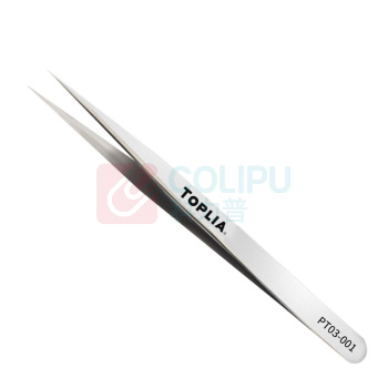 拓利亚 TOPLIA 防磁精密直型特尖镊子ST-12 PT03-001 134mm