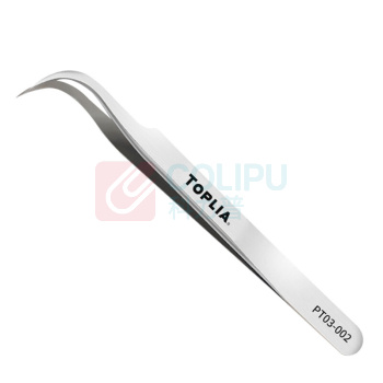拓利亚 TOPLIA 防磁精密弯型尖镊子ST-15 PT03-002 117mm