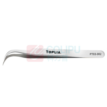 拓利亚 TOPLIA 防磁精密弯型尖镊子ST-15 PT03-002 117mm