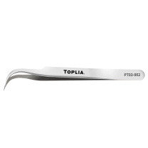 拓利亚 TOPLIA 防磁精密弯型尖镊子ST-15 PT03-002 117mm